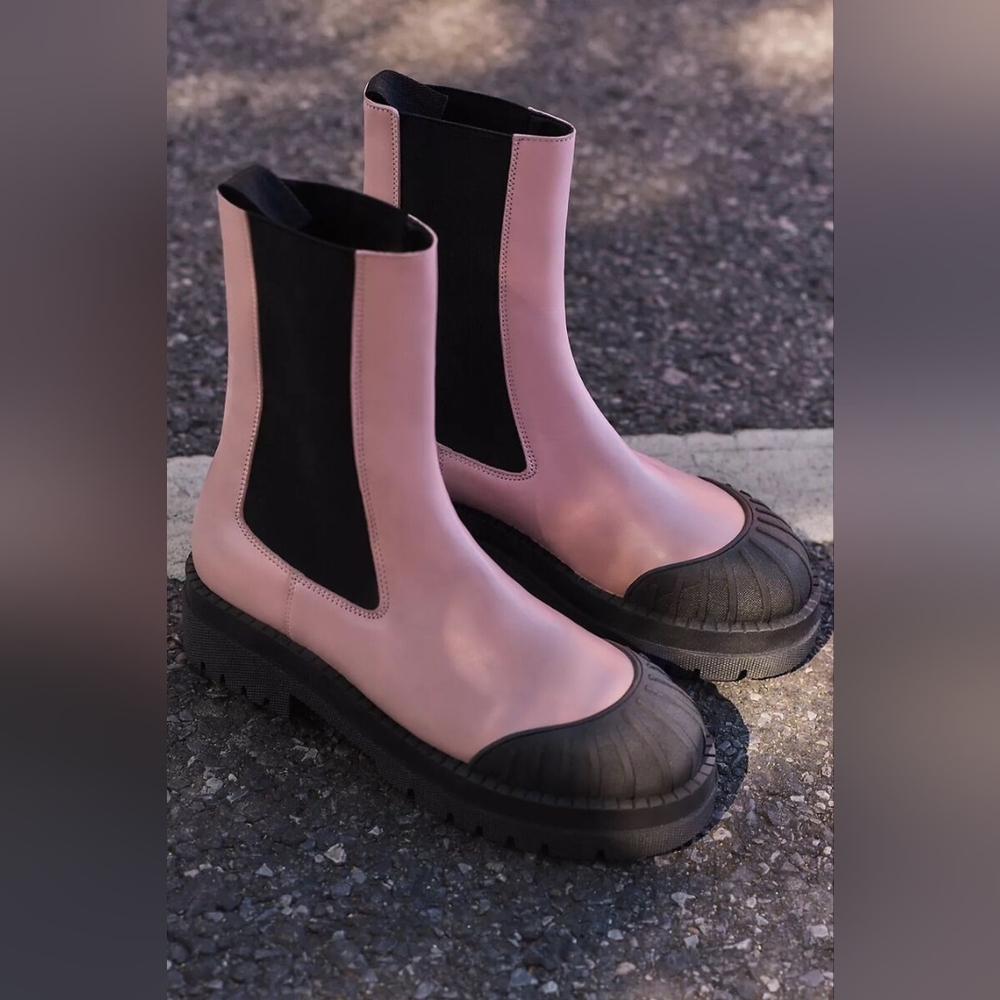 Maeve Pink and Black Women's Boots